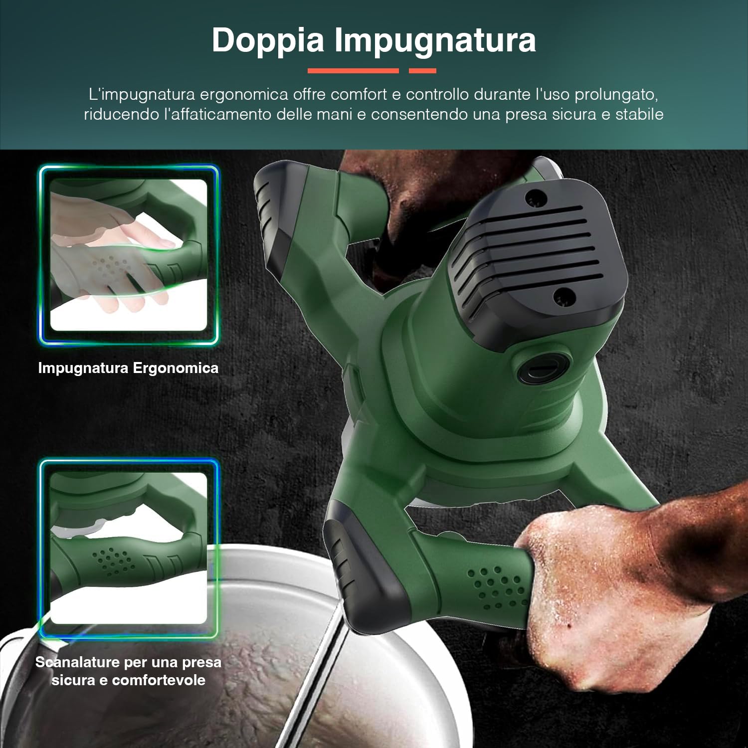Avilia Trapano Miscelatore per Malta 1200W con Attacco M14 e Frusta Inclusa – Potente e Preciso per Miscelare Vernici, Malte e Adesivi, Ideale per Cantieri e Lavori Professionali