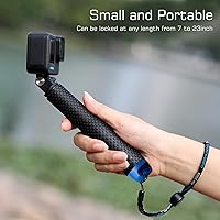 Vista 4 de GEPULY palo selfie de 7''-23'' impermeable monopod de tamaño bolsillo mango subacuático de aluminio para cámaras digitales GoPro Hero Session Max
