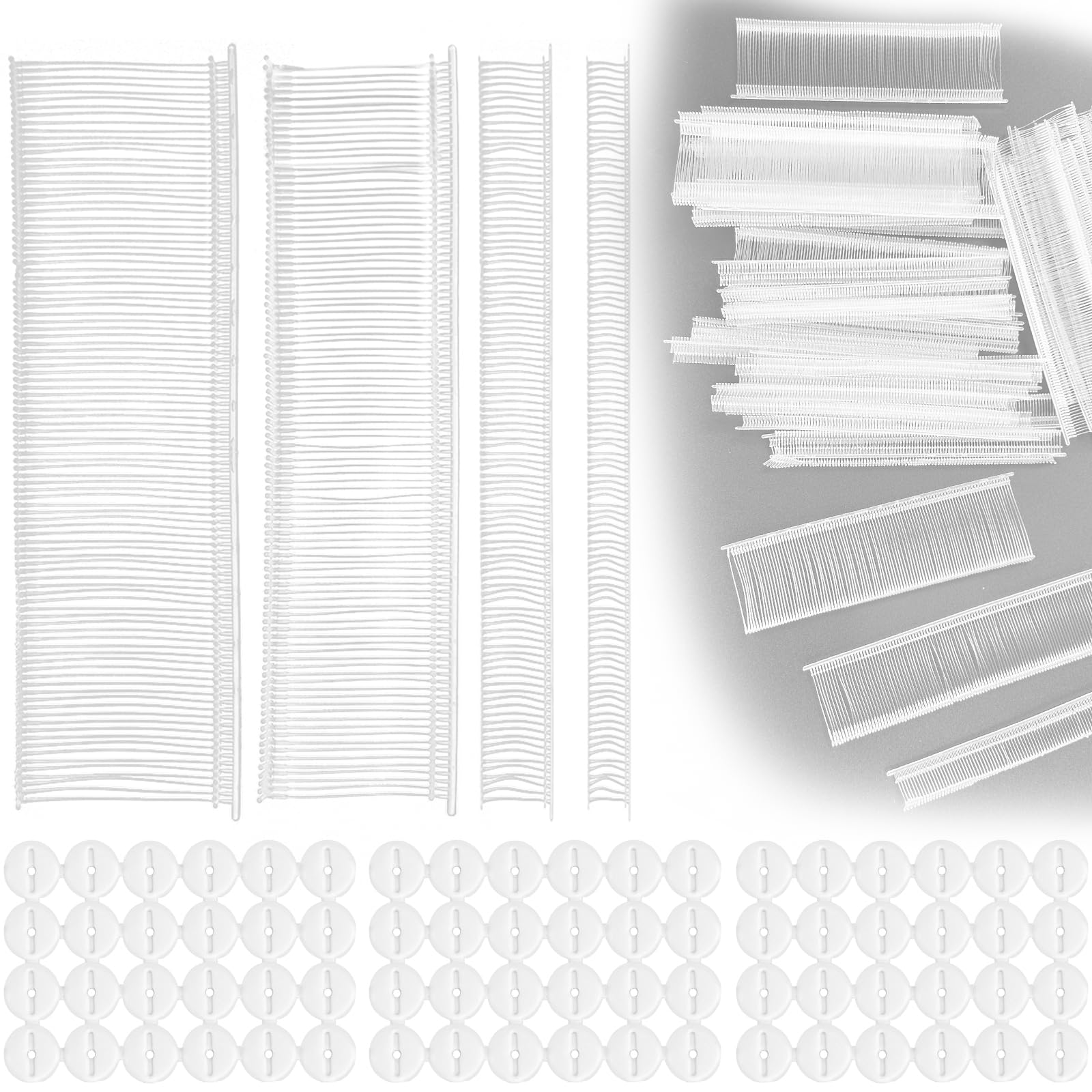 4000 Pcs Price Tag Label Garment Tagging Barbs, Standard Clothes Tag Guns Pins, Attachements Price Label pins, Plastic Garment Tagging Gun Barbs Attachments for Clothes, 72 Round-Headed Softcover