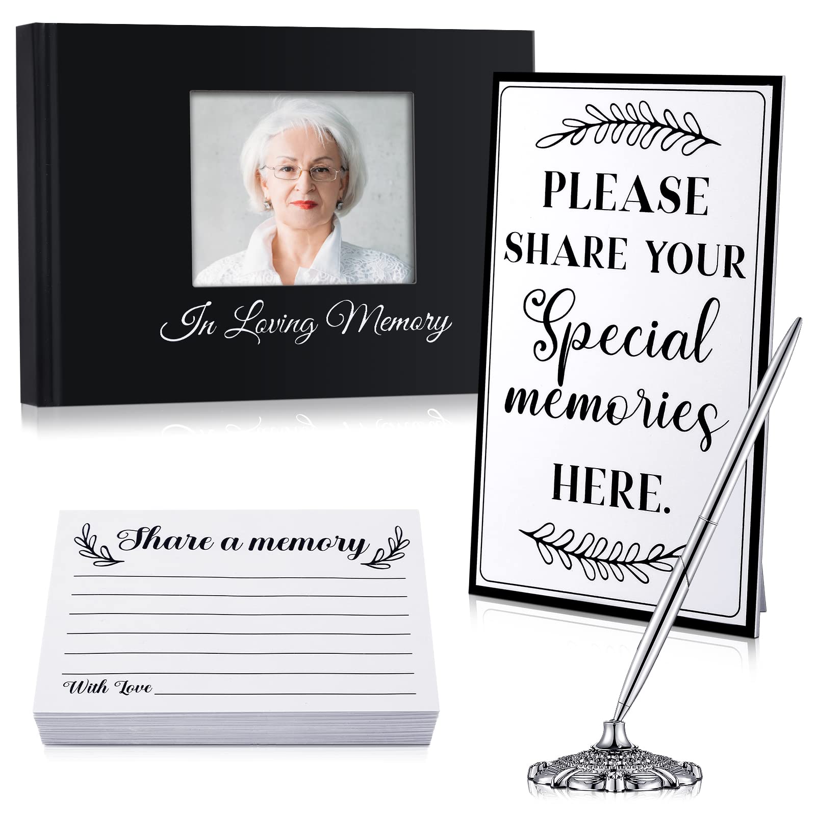 Memorial Guest Book Guest Book For Funeral Hardcover Guestbook For Sign