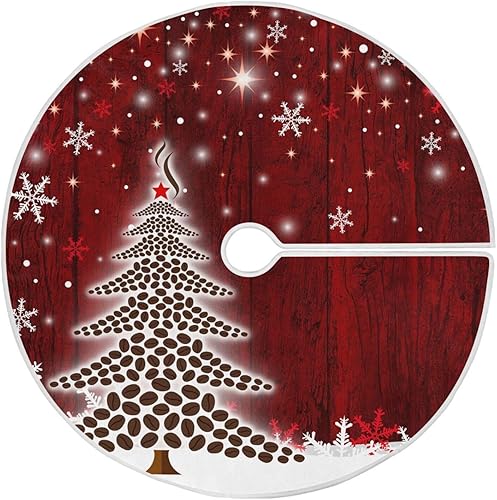 Falda de árbol de Navidad, decoración acogedora de Navidad, falda de árbol lavable a máquina, faldas de árbol para árboles pequeños