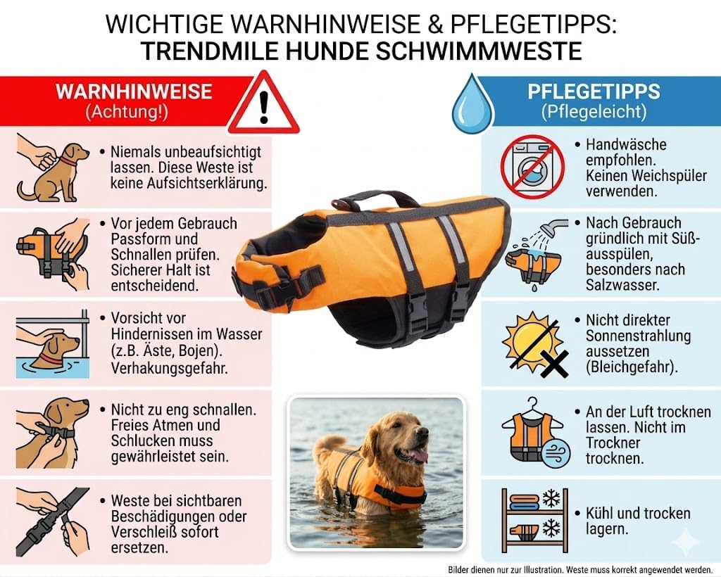 Hunde Schwimmweste Auftriebshilfe Aqua Top M orange Rettungsweste für Hunde Schwimmhilfe Wasser Sicherheit Training Hundeausrüstung Kanu Bootsausflug