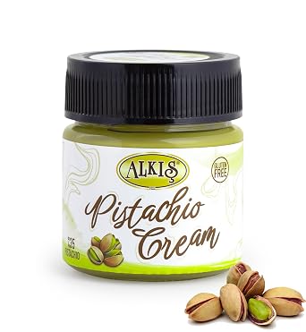 Alkis Pistachio Cream, Pistachio Paste, Pistachio Spread, Pistachio Cream for Dubai Chocolate Bar, 7.05 oz.200gr