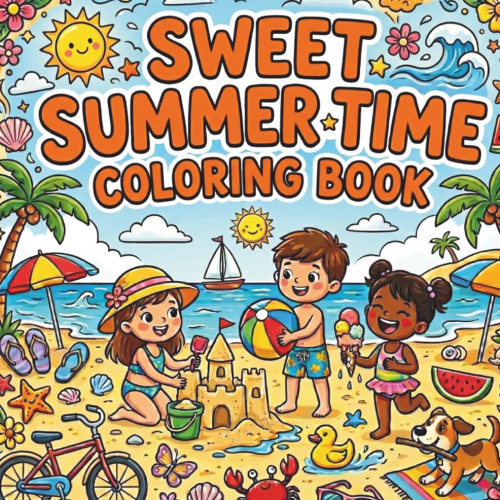 Sweet Summer Time Coloring Book
