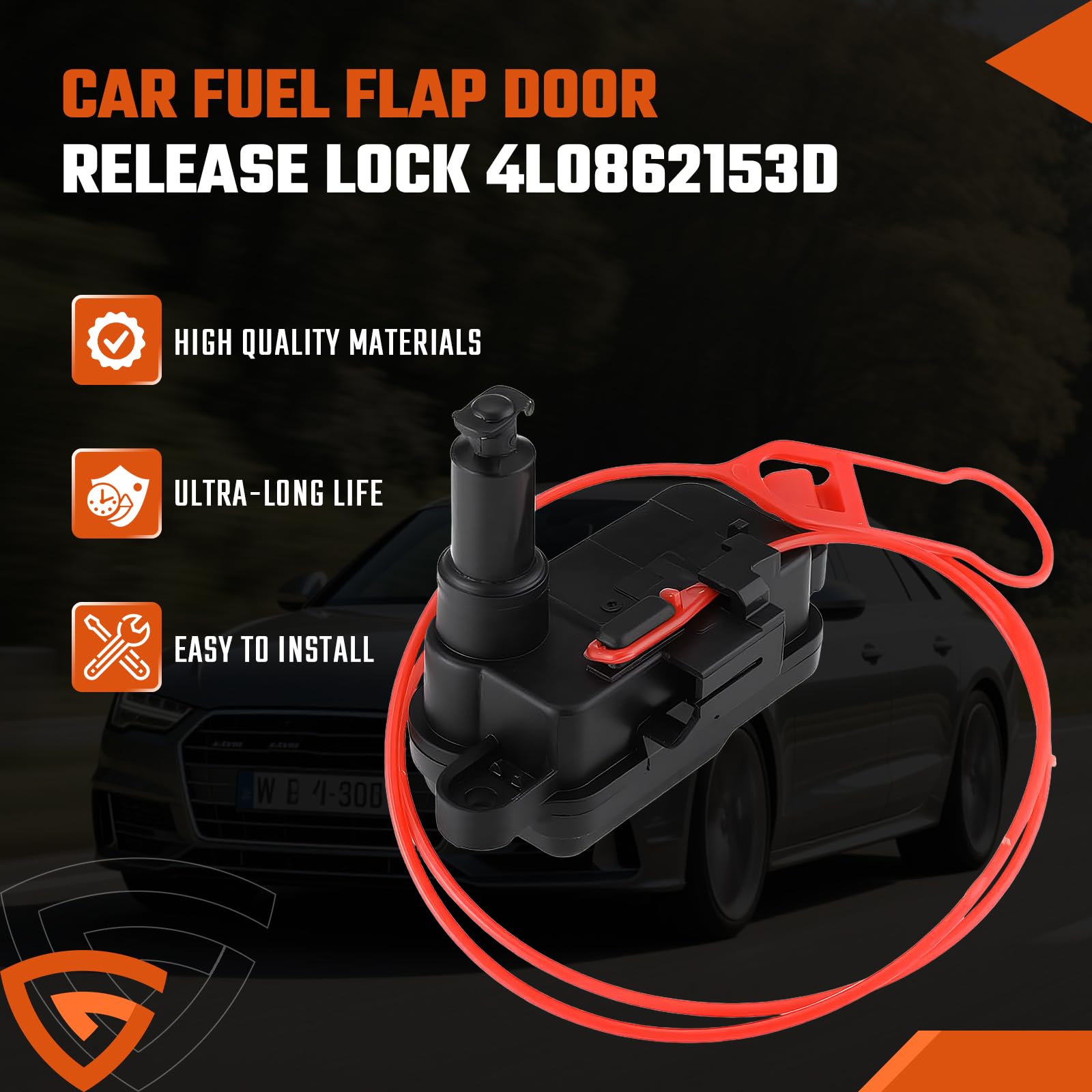 Verrou de déverrouillage de porte à rabat de carburant pour Audi A1 A3 A6 C7 Q3 Q7 4L0862153D