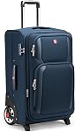 2 Wheel Upright Rollaboard Carry on Luggage, Black, 21-Inch, 2 Wheel Upright Rollaboard Suitcase