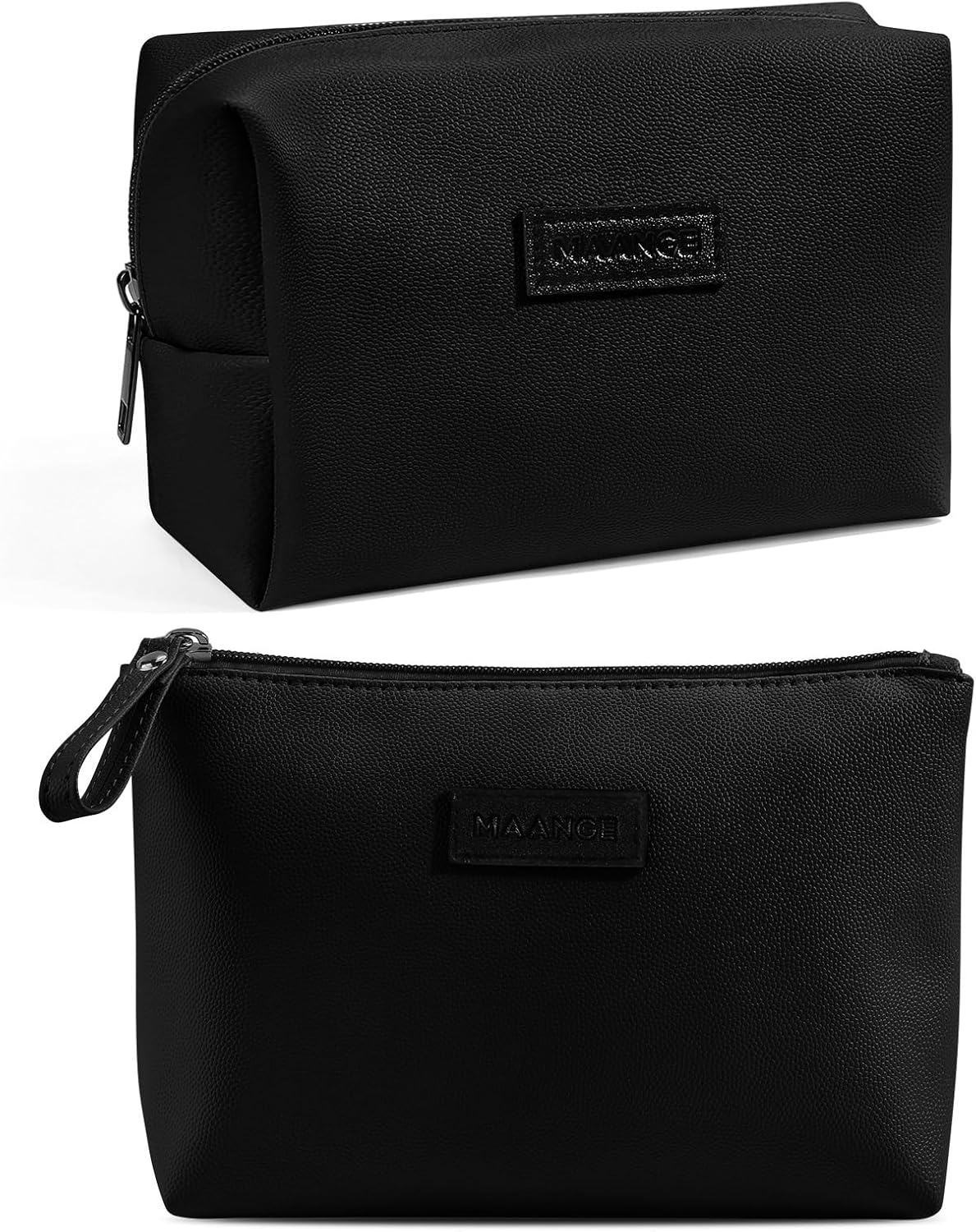 Cosmetic Bags for Women Small Makeup Bag for Purse Pu Leather Makeup Pouch Travel Makeup Bag with Zipper Make Up Bag for Travelling