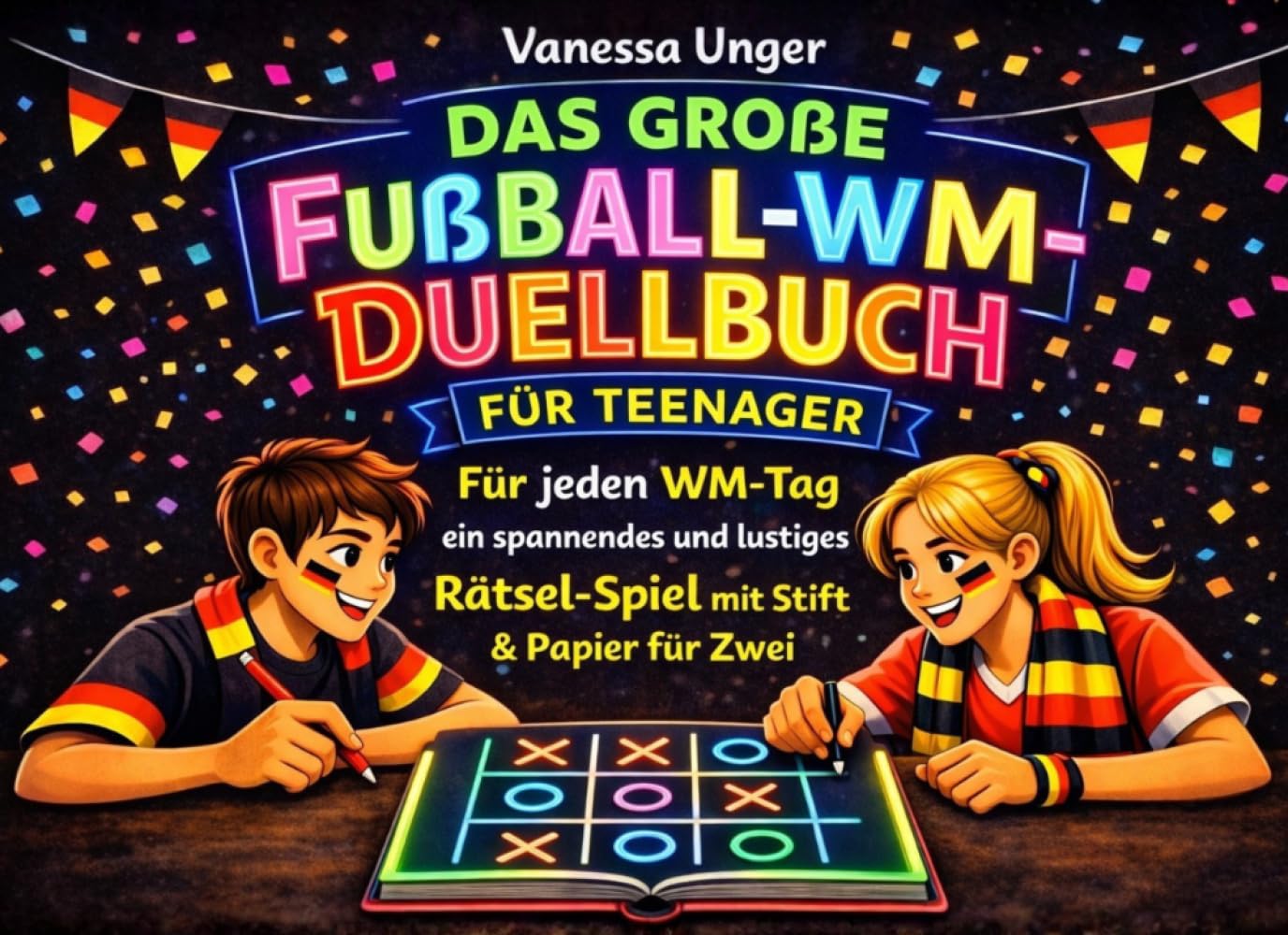Das große Fußball-WM-Duellbuch für Teenager: Für jeden WM-Tag ein spannendes und lustiges Rätsel-Spiel mit Stift & Papier für Zwei - Das perfekte Geschenk für Teenager ab 10 Jahre