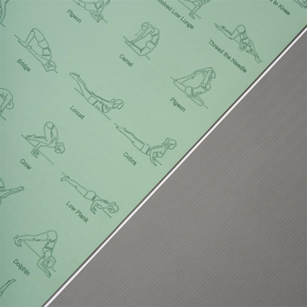 Fitnessmatte Yoga-Matte 183 x 61, rutschfeste Übungs-Fitnessmatte for Pilates-Gymnastikmatte, Fitnessgeräte