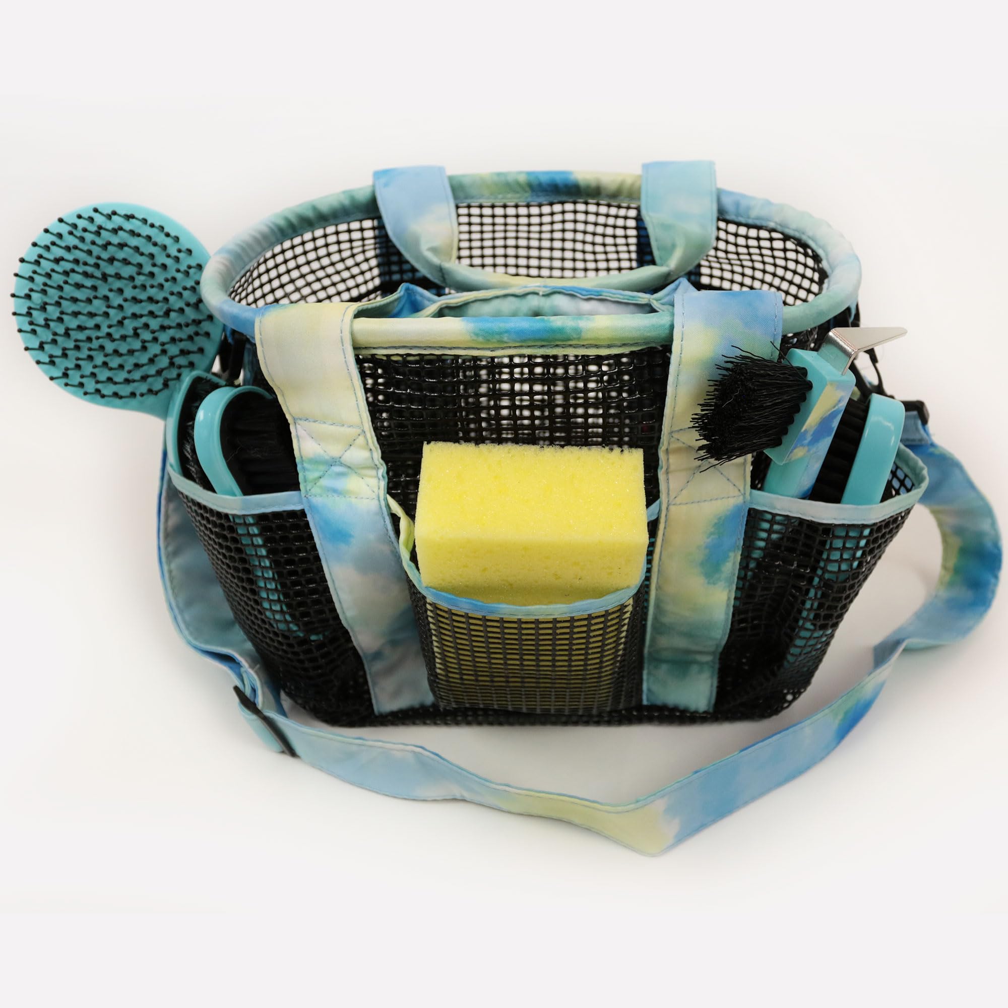 Grooming Set Horses Inkpainting, Set di Grooming con Striglia per Cavalli, Diverse Spazzole per Cavalli e Accessori Equitazione. Ideale per Cavalieri, Amazzoni e Maneggi. Per Equitazione