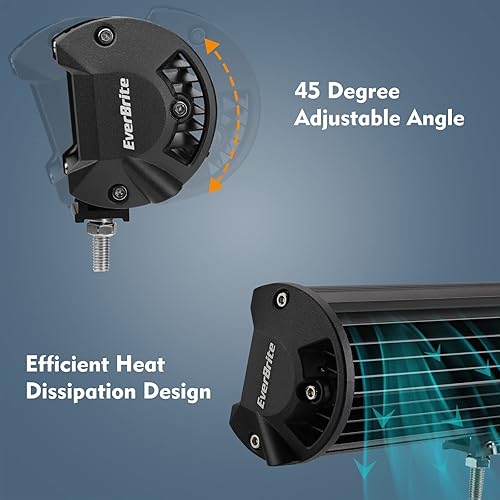 Miniatura 4 de EverBrite Barra de luz combinada de inundación puntual de 20 pulgadas y 420 W, luces LED de triple fila para automóvil, arnés de cableado