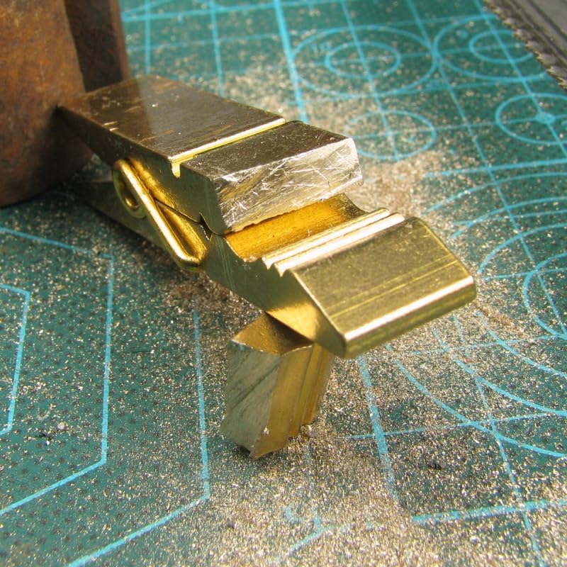 Clothespins for Laundry 10PCS Brass Clip Ticket Clips Wallet Clothes Pin Copper Binder Clip(SizeB)