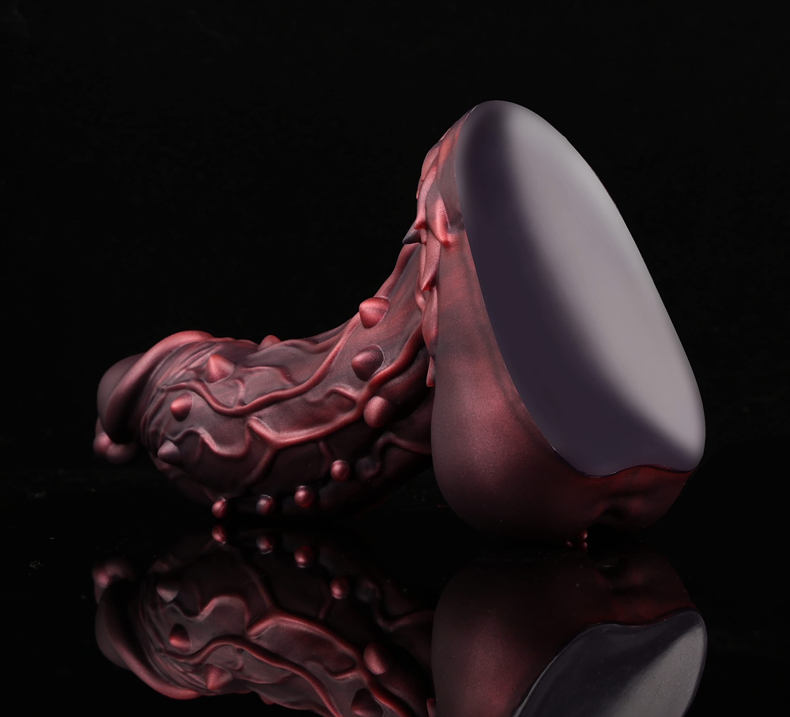 10.8" Nothosaur ăOakăHuge Thick Dildo, Realistic Silicone Dildos with Strong Suction Cup Anal Play, G-spot Giant Dildo Anal Sex Toys for Women and Men, XXL: XL Rust Red