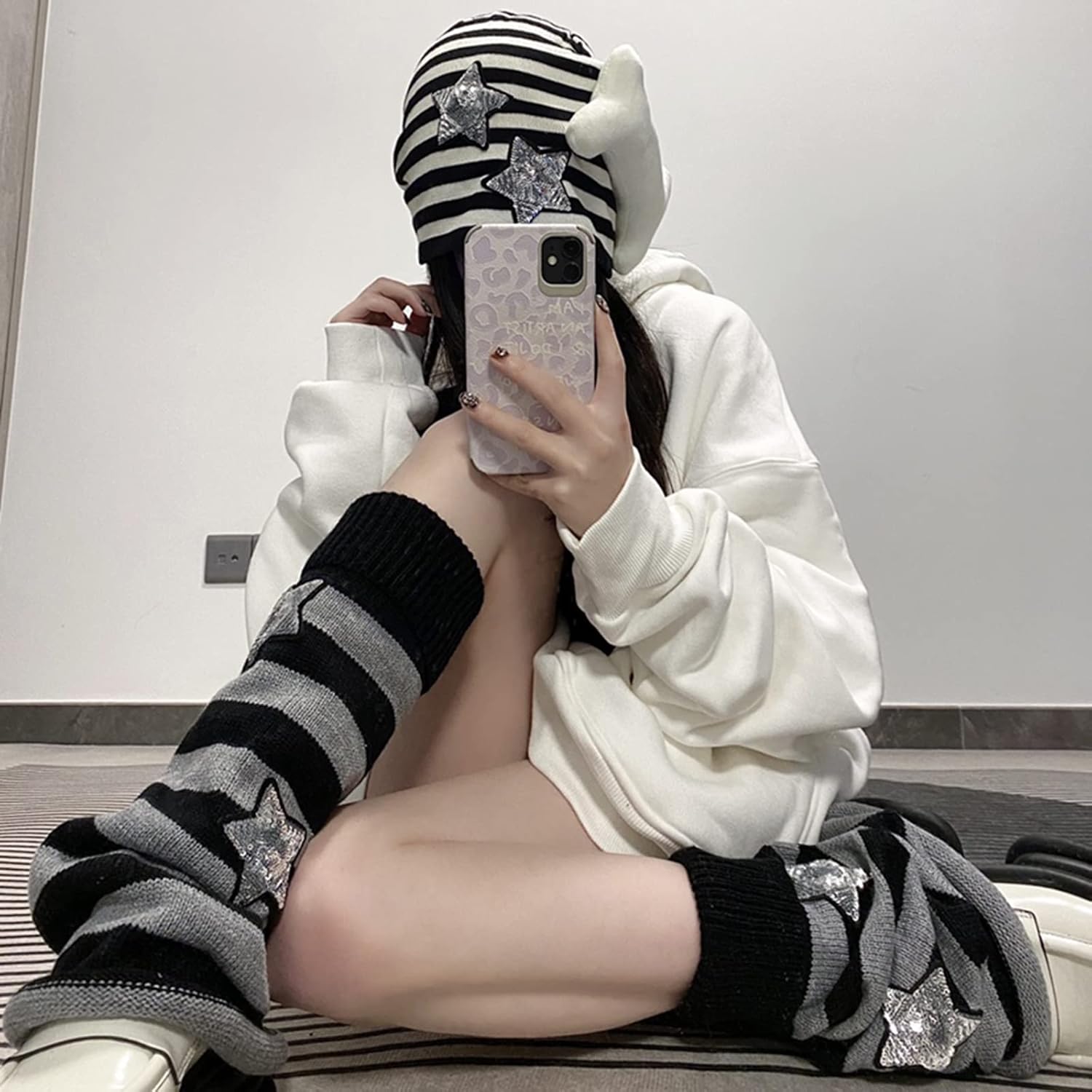 Lebaley Kawaii Leg Warmers Y2K Harajuku Legs Warmer for Girls Women Lolita Accessorie Gothic Long Sock Winter Ankle Warmers - Image 6