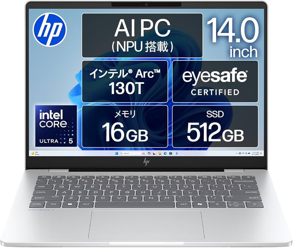 HP ノートパソコン メモリ16GB 新品SSD Office付！ Amazon.co.jp: HP ノートパソコン OmniBook 7 14-fr 14.0インチ