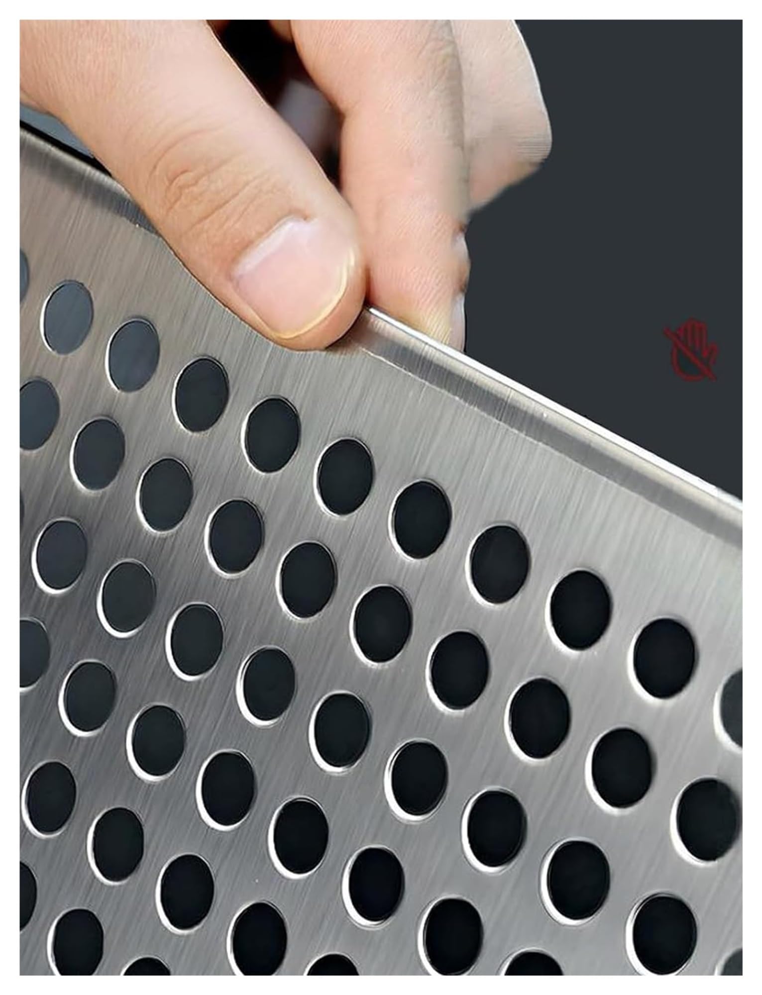 Chapas metálicas perforadas, Hoja de metal ampliada perforada acero inoxidable 304, 0,9 mm espesor, agujero 10, 40/50x100-140 cm(1pcs,50x110cm/19.7x43.3in)