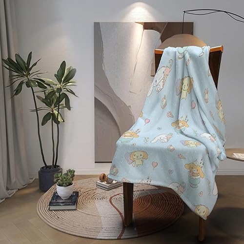 Miniatura 3 de Manta de franela ultra suave con diseño de gatitos de caricaturas, manta de decoración de ropa de cama kawaii, manta para sofá (50 x 40 pulgadas,