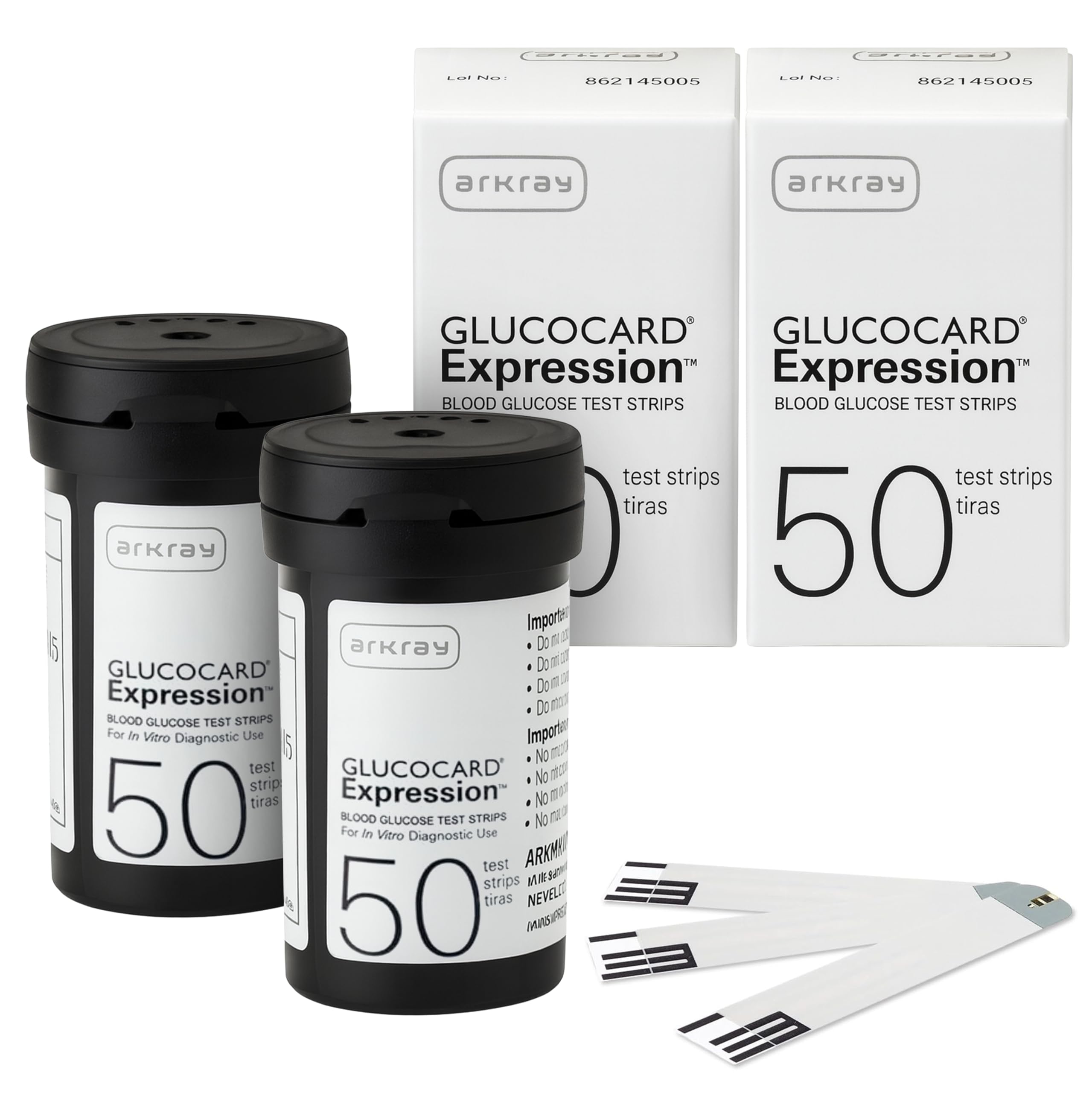 ARKRAY GLUCOCARD Expression Glucose Test Strips, 100 Count