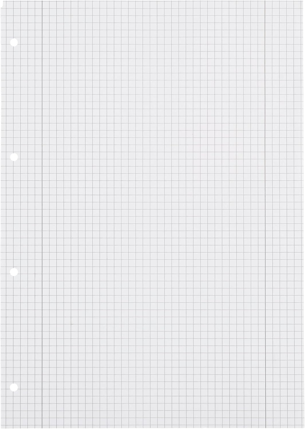 Landré College Notepad A4 Squared with Double Margin 80 Sheets Black Perforated Pack of 10