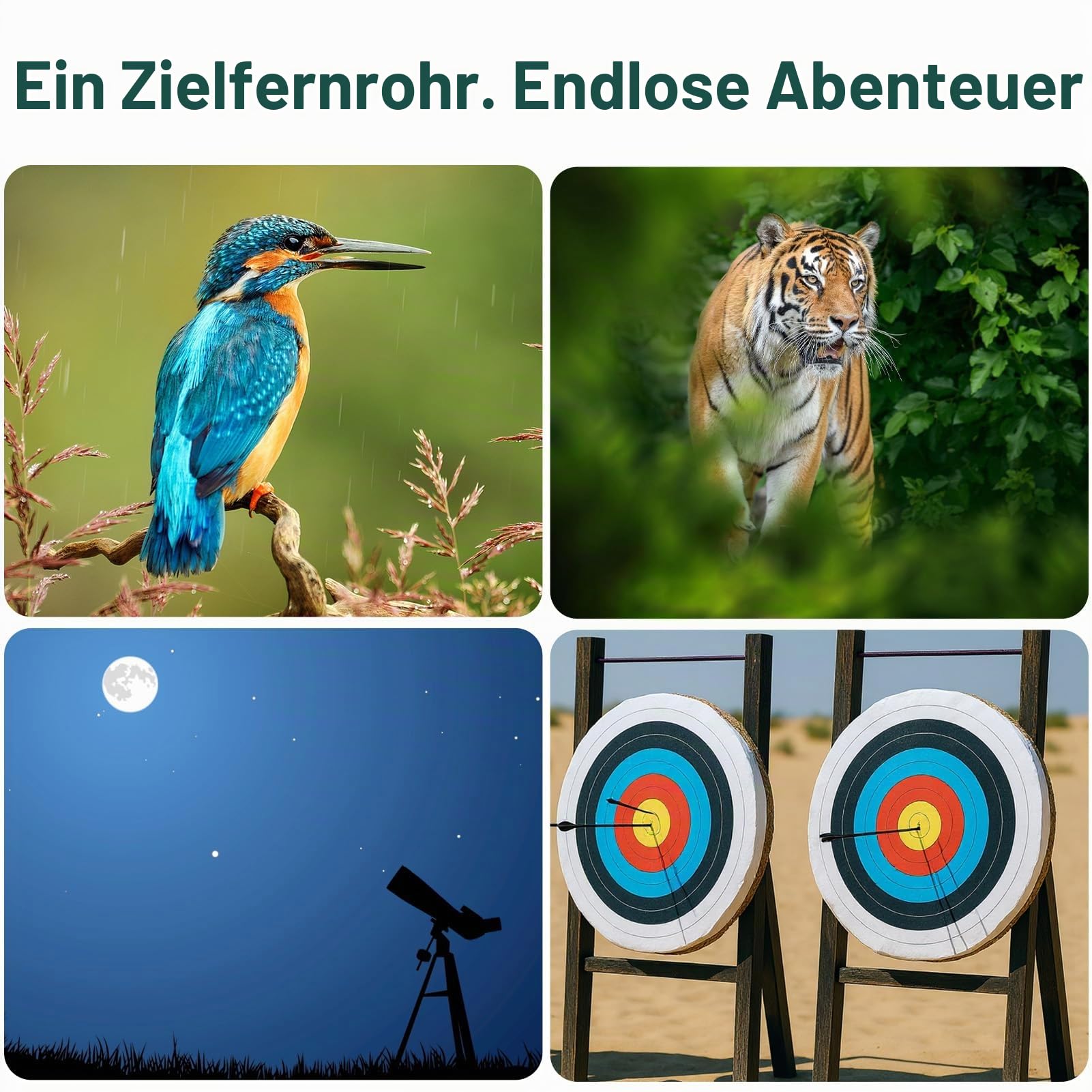 Gosky Flagship 25–75 x 80 cm Spektiv – Spektiv mit Stativ, Tragetasche und Schnell-Telefonhalterung, BAK4 wasserdichtes Spotterfernrohr für Vogelbeobachtung, Zielschießen, verbesserte Version