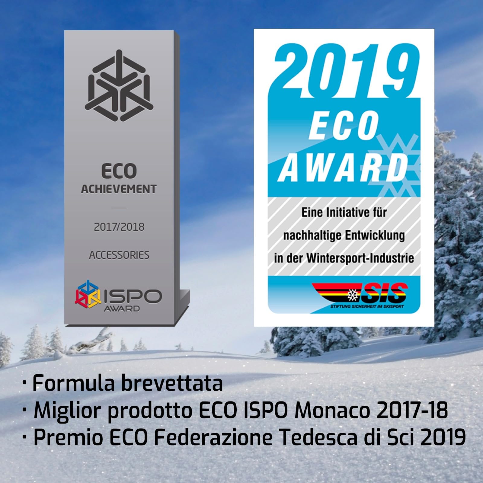 NZEROWAX - Blocco di sciolina Organica per Sci e Snowboard 500g