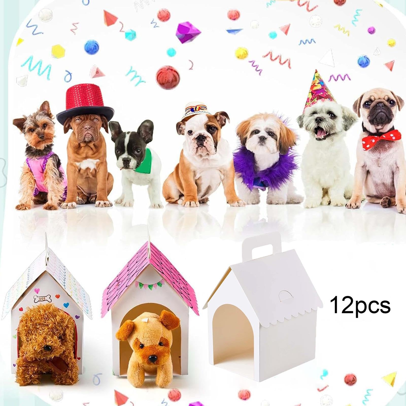 Oshhni 12 scatole regalo con manico, contenitori portatili per caramelle, confezioni regalo, per damigelle d'onore, compleanni