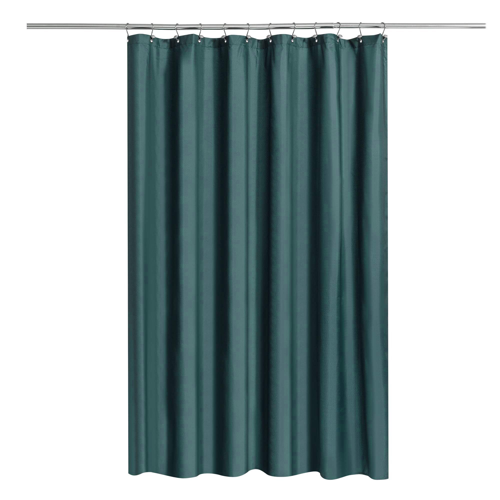 N&amp;Y HOME Fabric Shower Curtain or Liner with Magnets, Teal