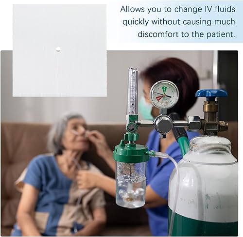 Miniatura 6 de Timgle 400 Piezas Almohadillas de Gasa Dividida de 4" x 4" 6 Capas Esponja de Gasa de Drenaje Dividido No Tejida con Abertura Esponjas de Vendaje