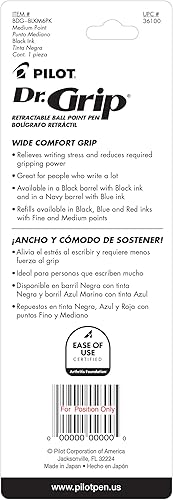 Miniatura 2 de Pilot Dr Grip Bolígrafo retráctil de punta redonda Negro