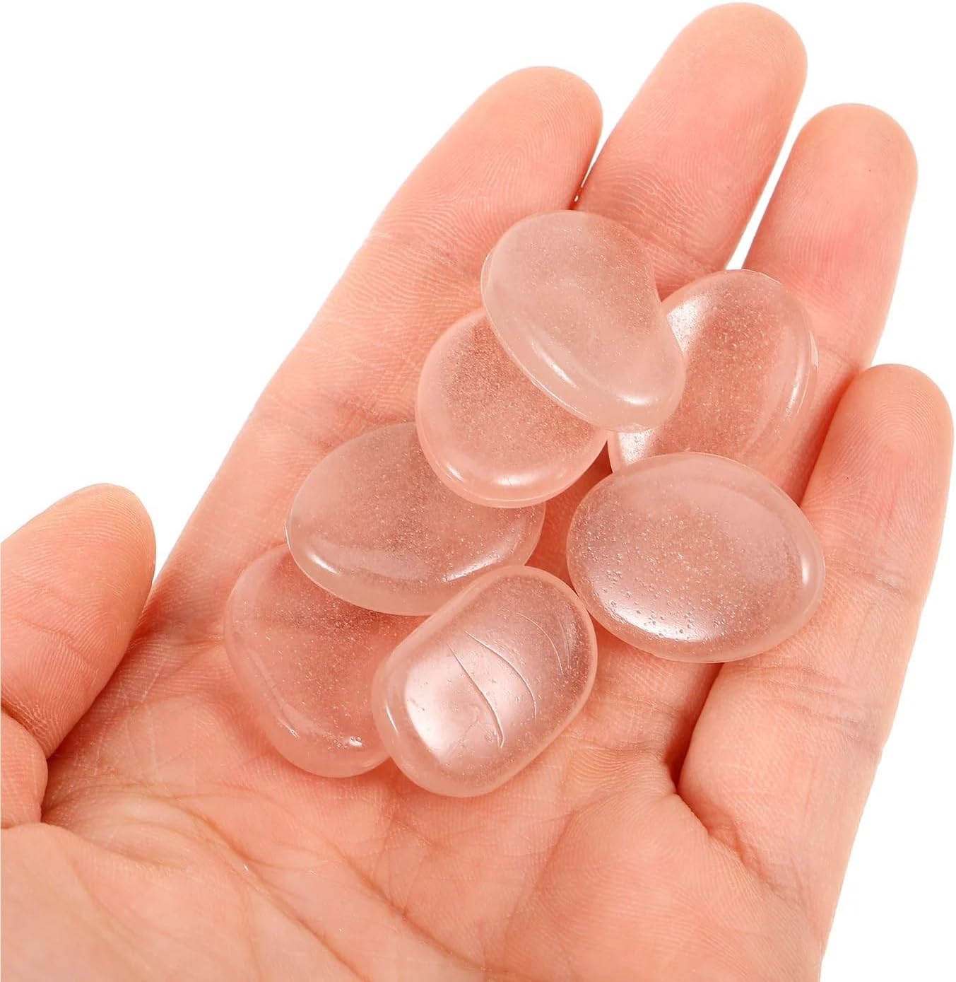 100pcs Stones Decorative Aquarium Aquarium Pebble for Tropical Fish Pebbles 20 30mm Night Glow Red Fish Tank Landscaping Gravel