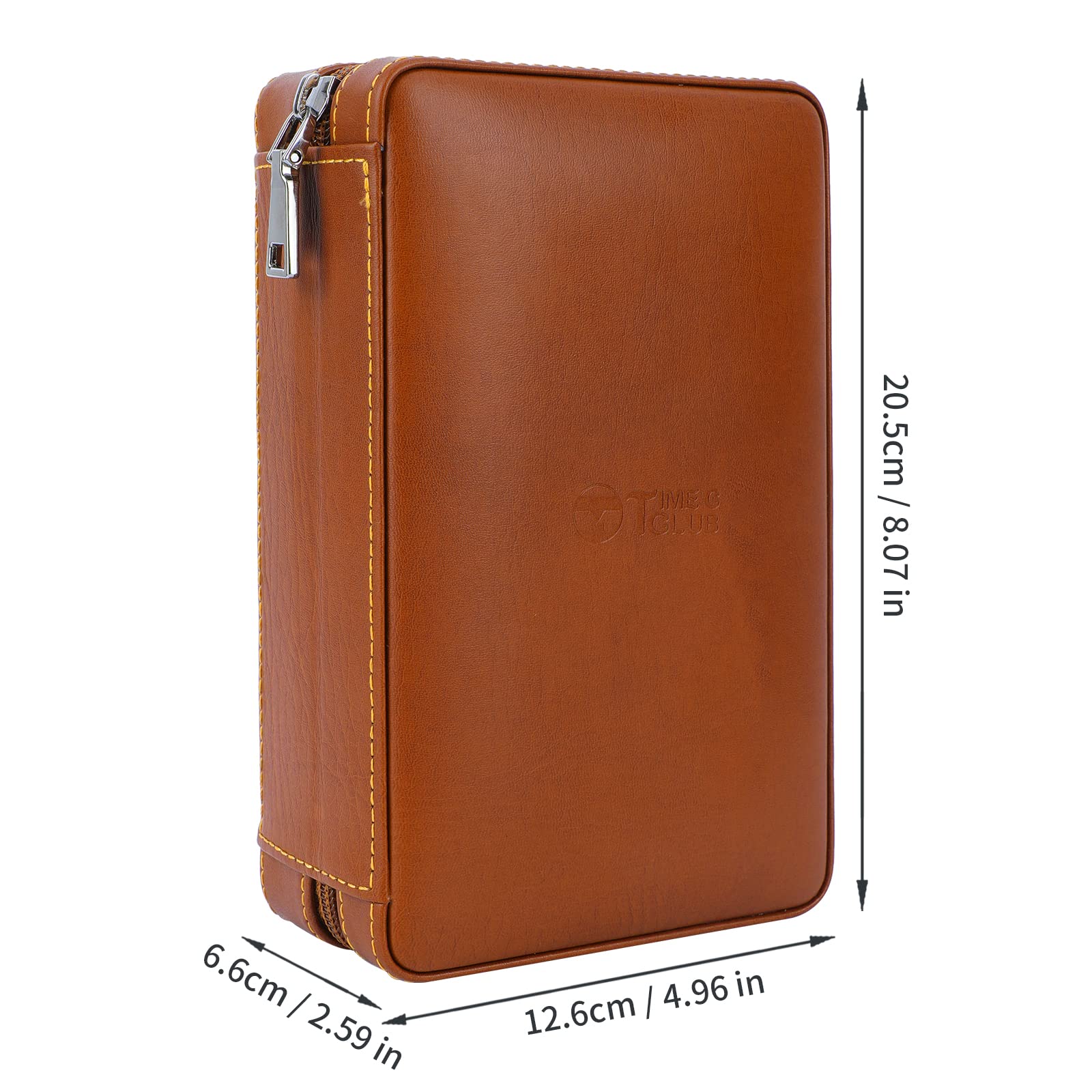 Etui de voyage portable pour 4 cigares, Coupe-cigare, Briquet ，Humidificateurpour cigares avec Coupe-cigare et Humidificateur, Cadeau pour lesPetits Amis, Cadeaud'anniversaire