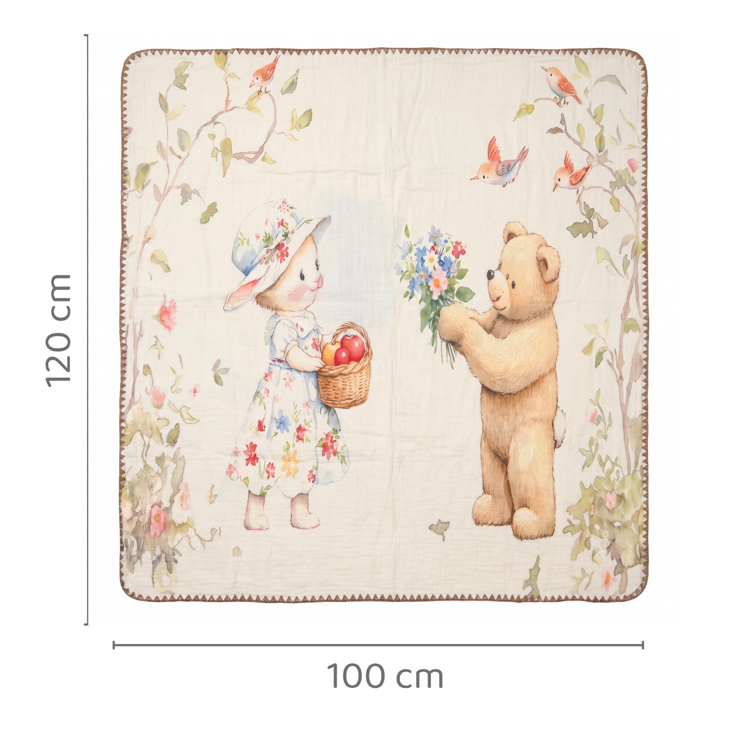 haus & kinder Muslin Blanket - Newborn Baby Blanket -2