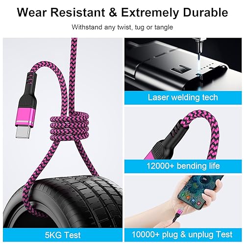 Miniatura 4 de Adaptador de conector USB C para auriculares de 60 W, cable de carga rápida Samsung para Samsung Galaxy S23 Ultra A14 5G A54 A13 A53 A24 A23 S22 S21