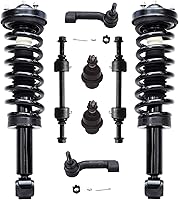 Vista 371 de Detroit Axle - Kit de puntales delanteros para Ford 2000-2004 Focus 2 puntales con muelle helicoidal 2 brazos de control inferiores con rótulas 2001