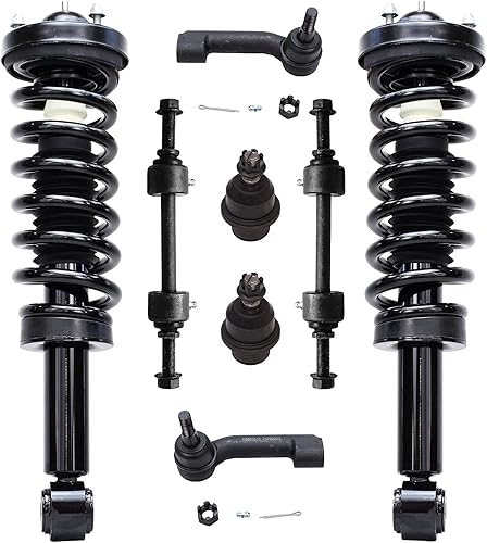 Miniatura 371 de Detroit Axle - Kit de puntales delanteros de 6 piezas para Chevrolet Aveo Aveo5 Pontiac G3 Wave, barra estabilizadora, varillas de acoplamiento