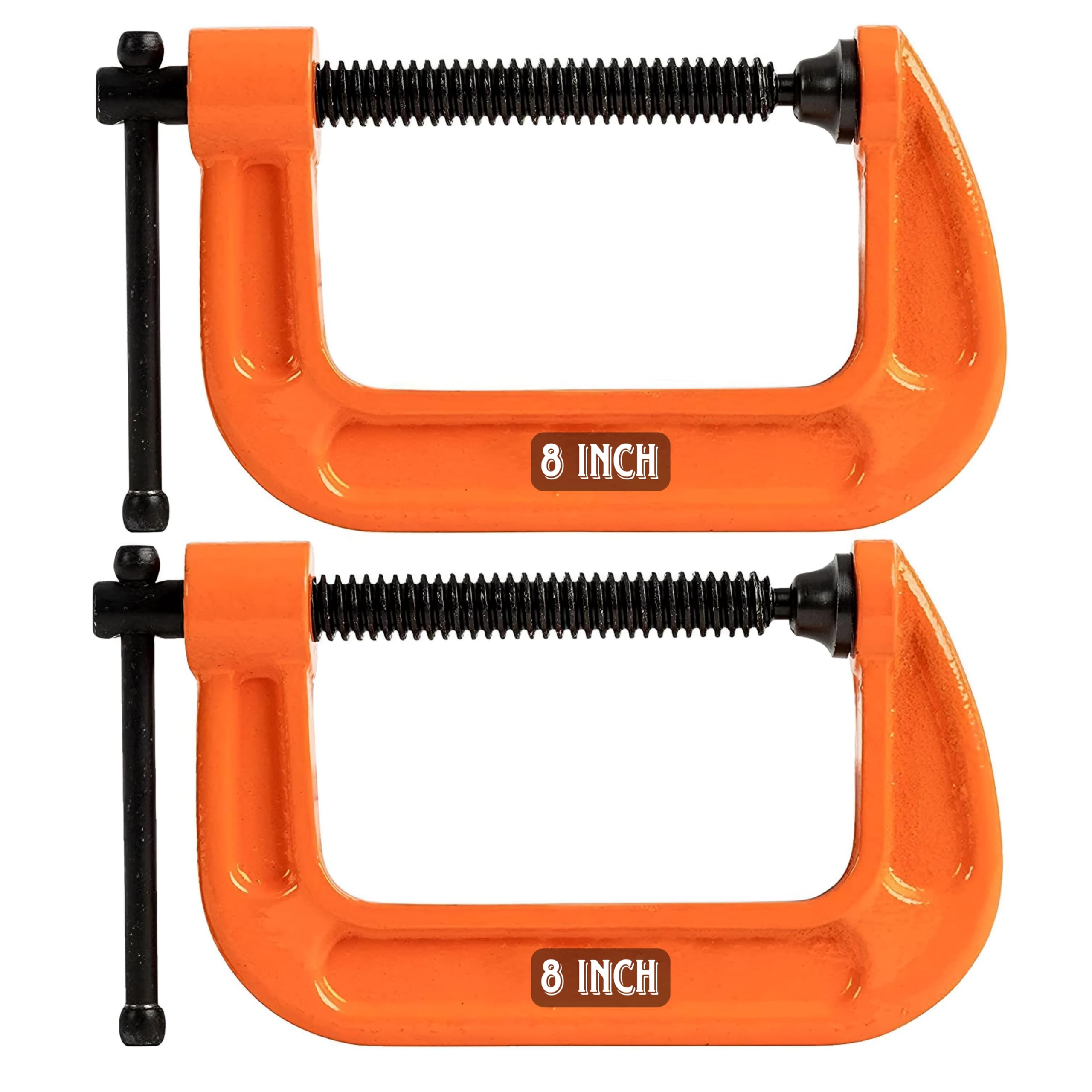 GIZMO C-Clamp, C Clamps Set, Heavy Duty G-Clamp With Chrome Plated Screw Pack of 2 (8 Inch) (B09DXB1GYK) Amazon Price History, Amazon Price Tracker