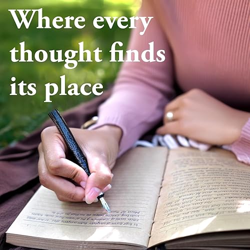 Miniatura 5 de Diario de cuero con páginas rayadas, diario encuadernado en cuero para hombres y mujeres (6 x 8 pulgadas), cuadernos de rayas para mujeres y