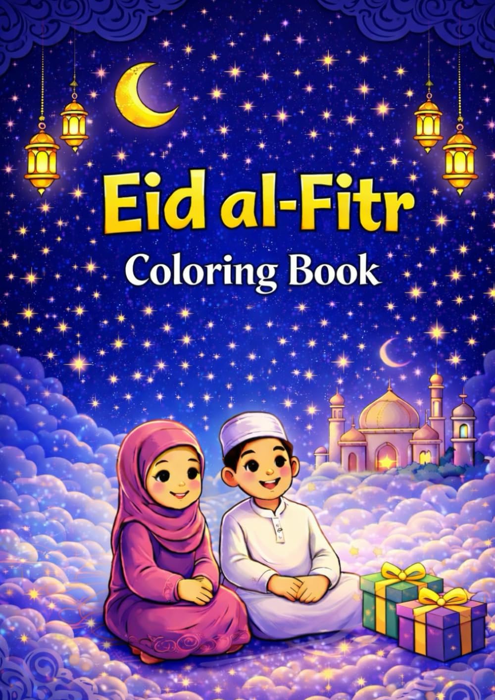 EID COLORING BOOK: Ramadan & Eid Coloring Book for Kids - Large, Simple Designs for Ages 3–6