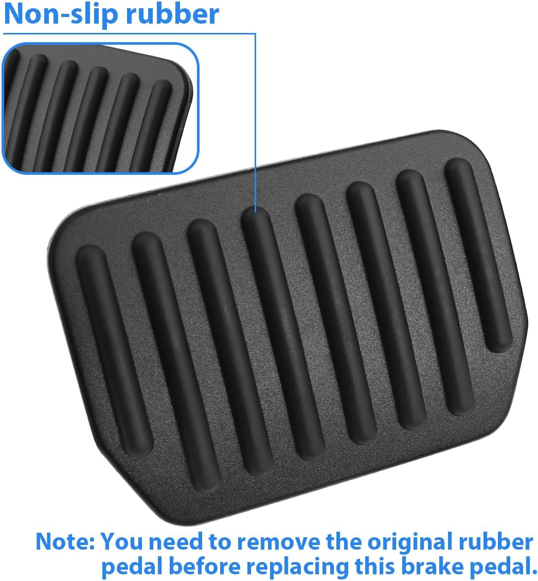 Brake Gas Pedal Cover Compatible for Tesla Model 3 Model Y Accessories | Anti Slip Accelerator Foot Pedal Cover for Model 3 / Y Include Highland Juniper Pedal Cover Black foot pedal cover