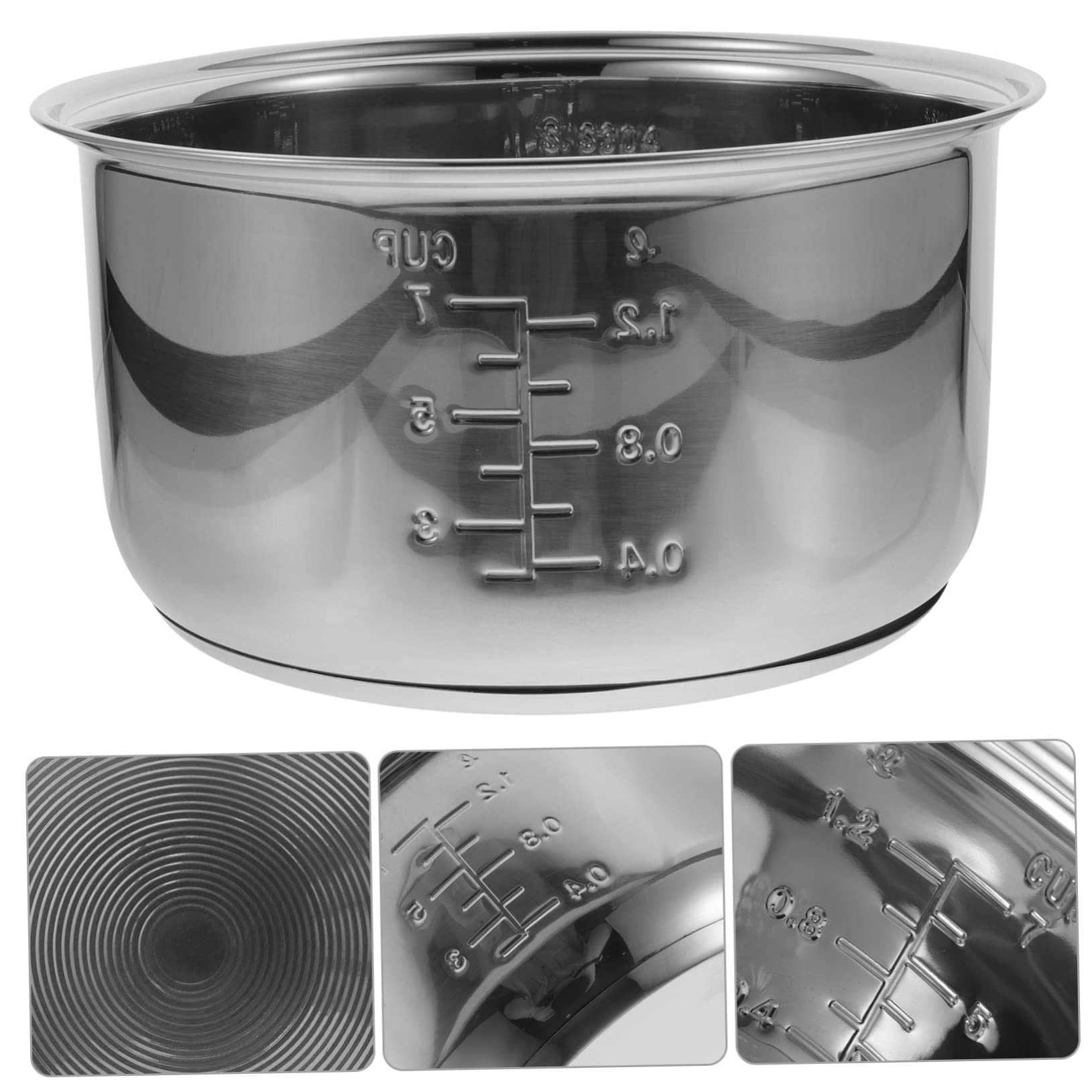 Olla de cocina eléctrica, olla interior de acero inoxidable, olla arrocera japonesa for interiores, accesorios japoneses, utensilios de cocina antiadherentes/1691