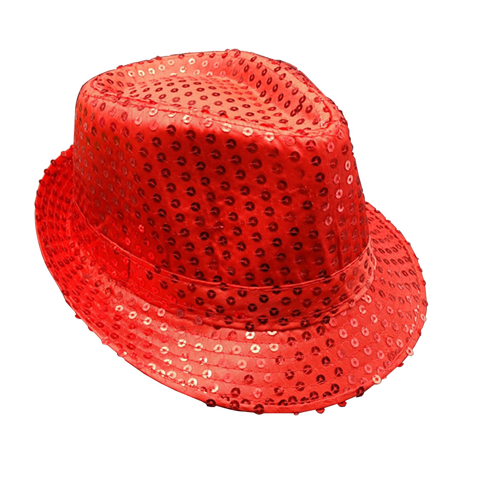 AWAVM Costume Hat for Boy Girls Western Jazz Dance Hat Red, S-L