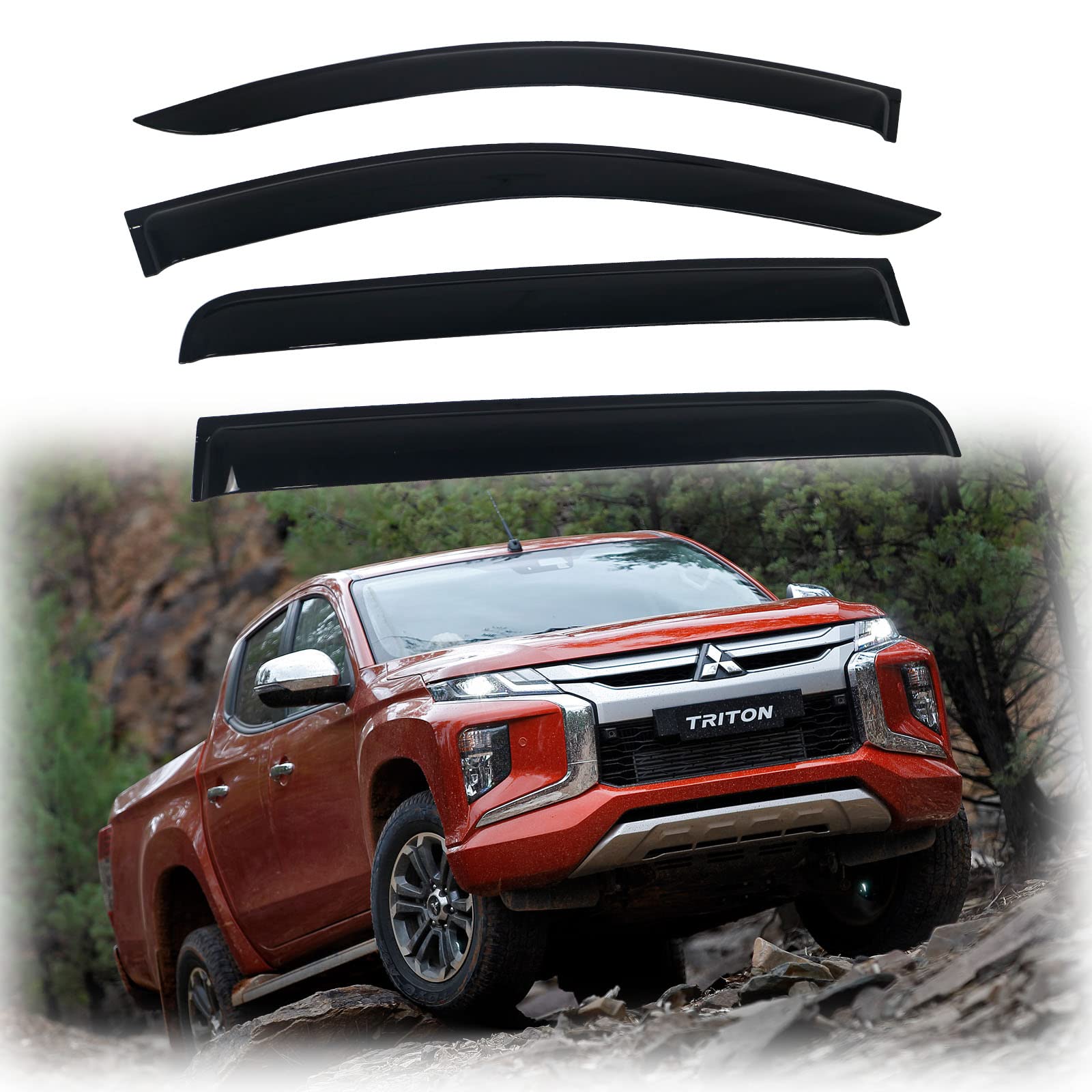 Buy JHCHAN Wind Deflector for Mitsubishi Triton MQ MR L200 20152020