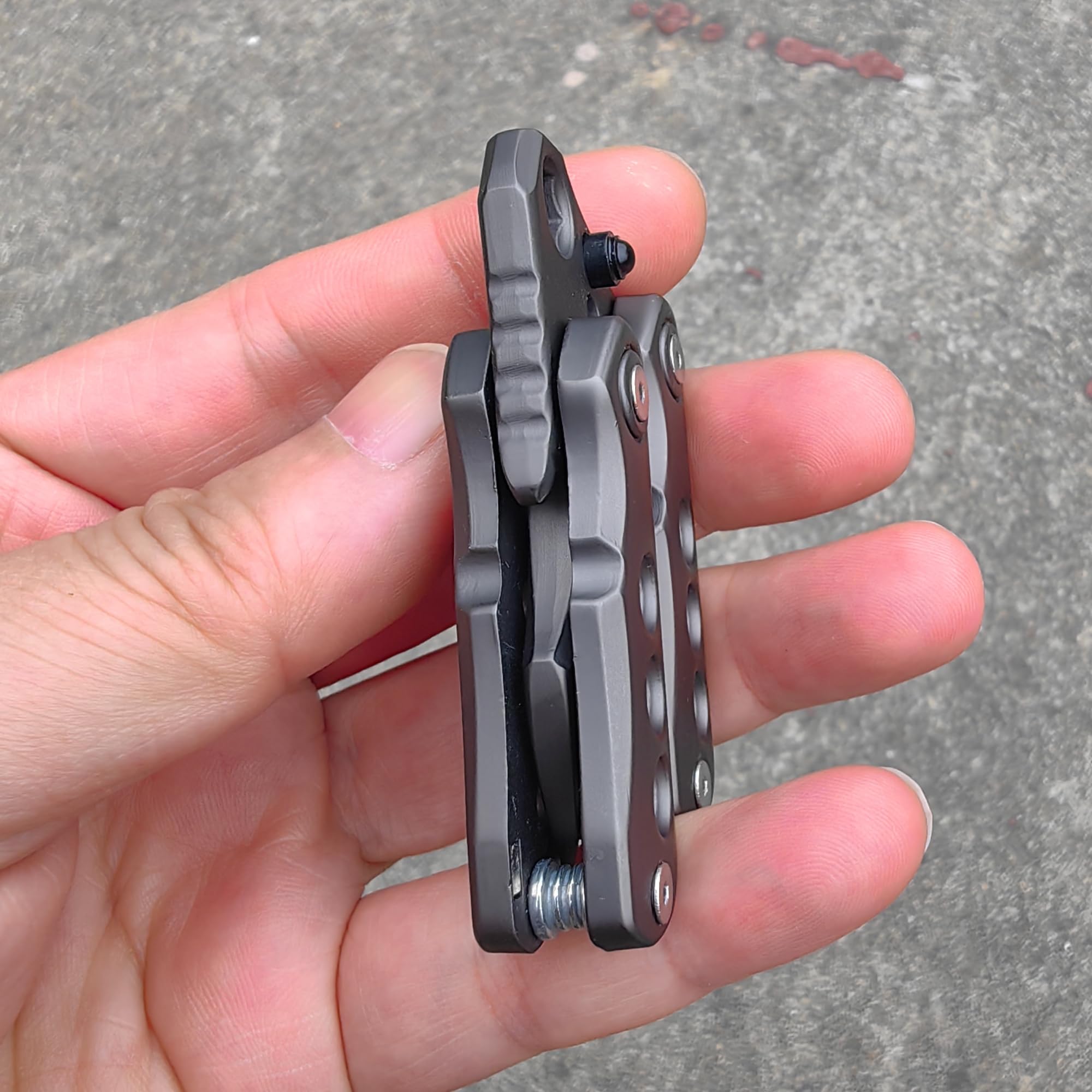 T-Conceal EDC Fidget Sliders, Fidget-Spielzeug, Stressabbau für Erwachsene, magnetisches Metall, multifunktionaler Brecheisen-Fidget-Slider-Spinner