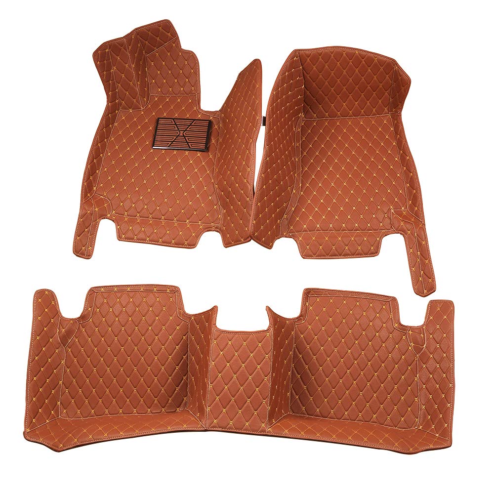Worth-Mats Luxury Floor Mats for Infiniti G25 G35 G37 Sedan 2007-Current Car Floor Mats Custom fits, All Weather, Largest Coverage,Brown