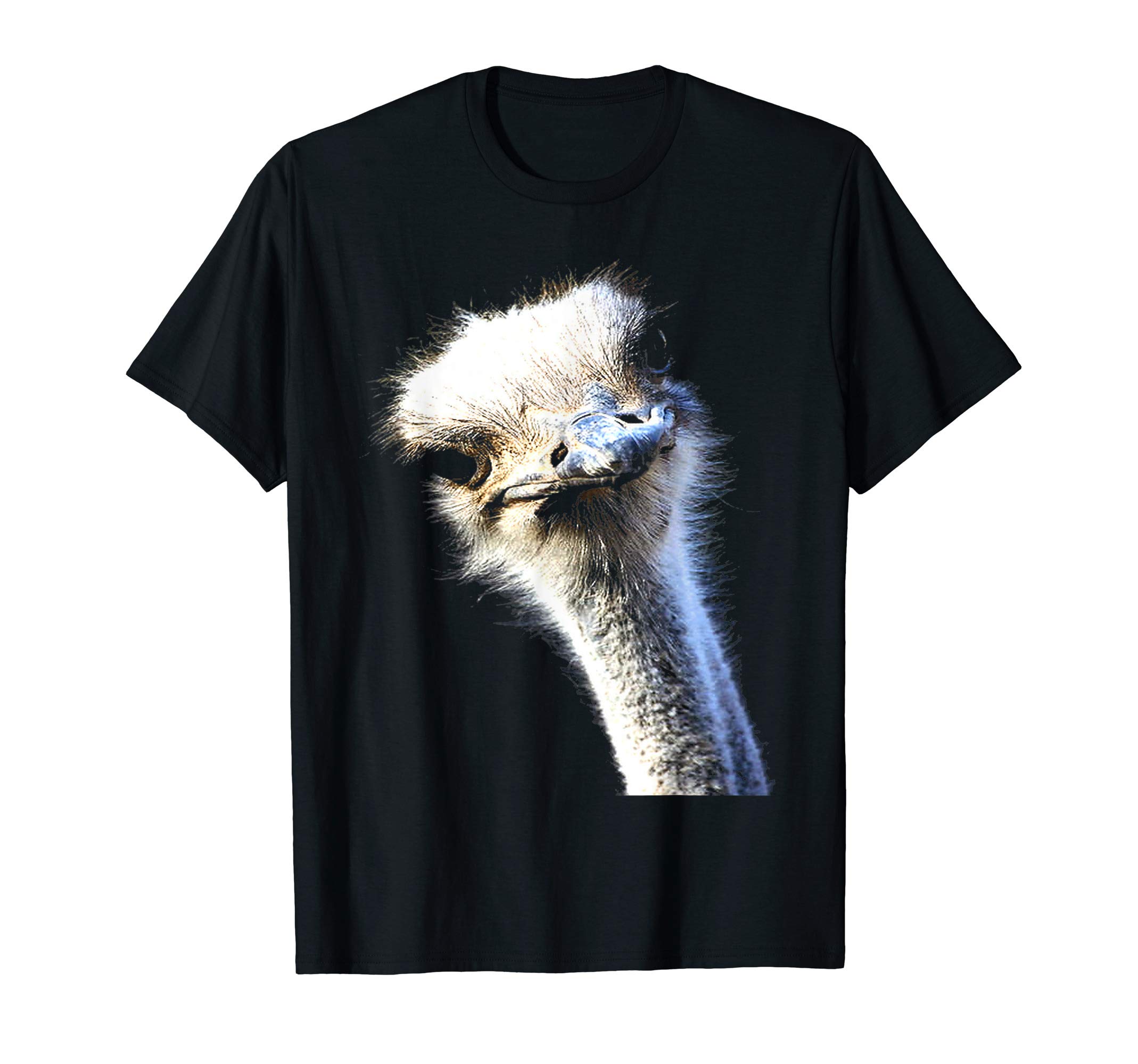Ostrich Tees and Emu Gifts For Bird Lovers taicheOstrich Face With Goofy Expression T-Shirt
