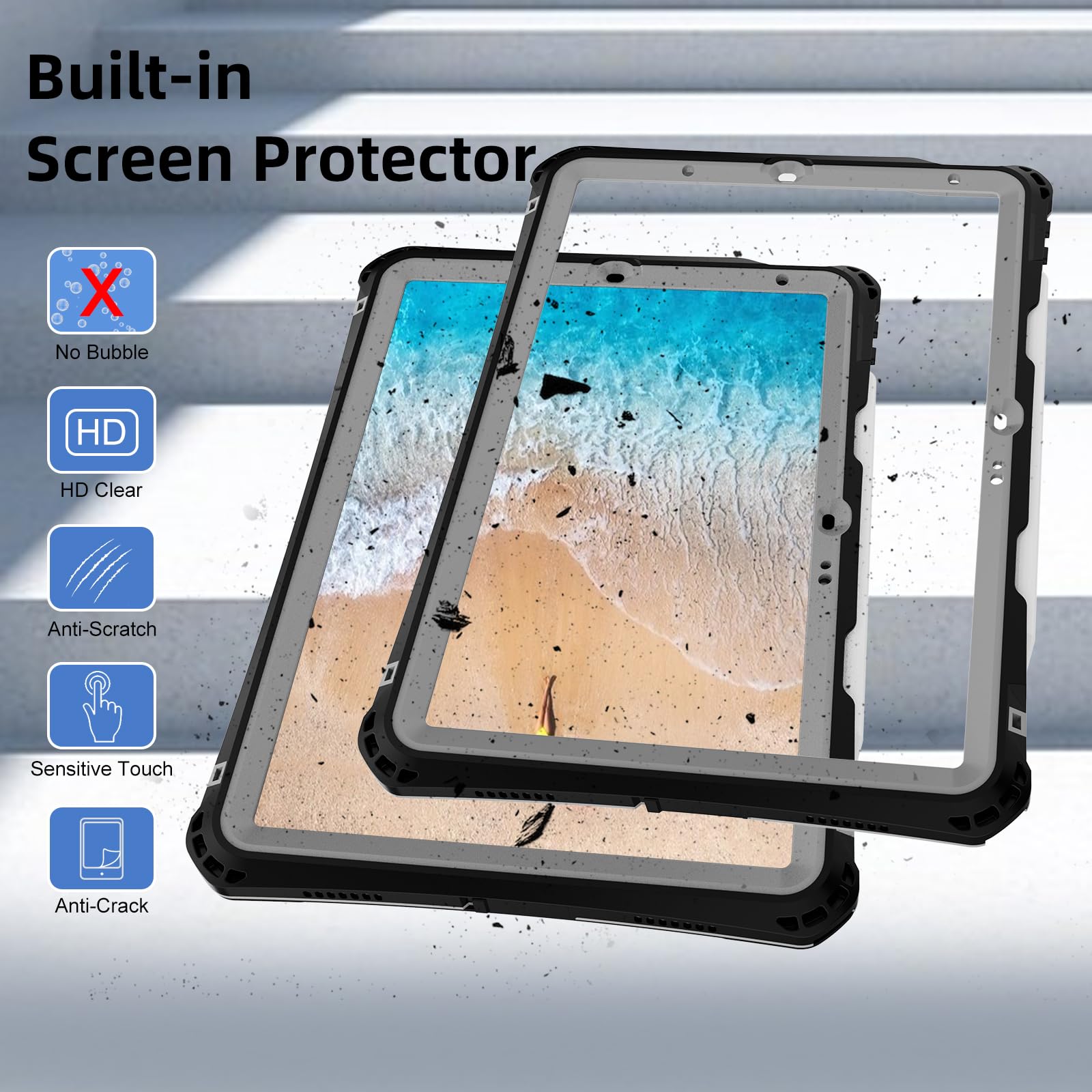 Amazon.com: ShallBox Case Waterproof for iPad Air 8th/7th/6th/11