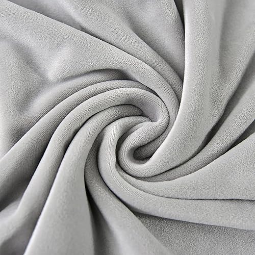 Miniatura 2 de Soft Chair Covers Velvet for Dining Room Medium Gray Set of 6 Stretch Dining Chair Slipcovers Kitchen Reusable Parsons Side Chair Slipcover