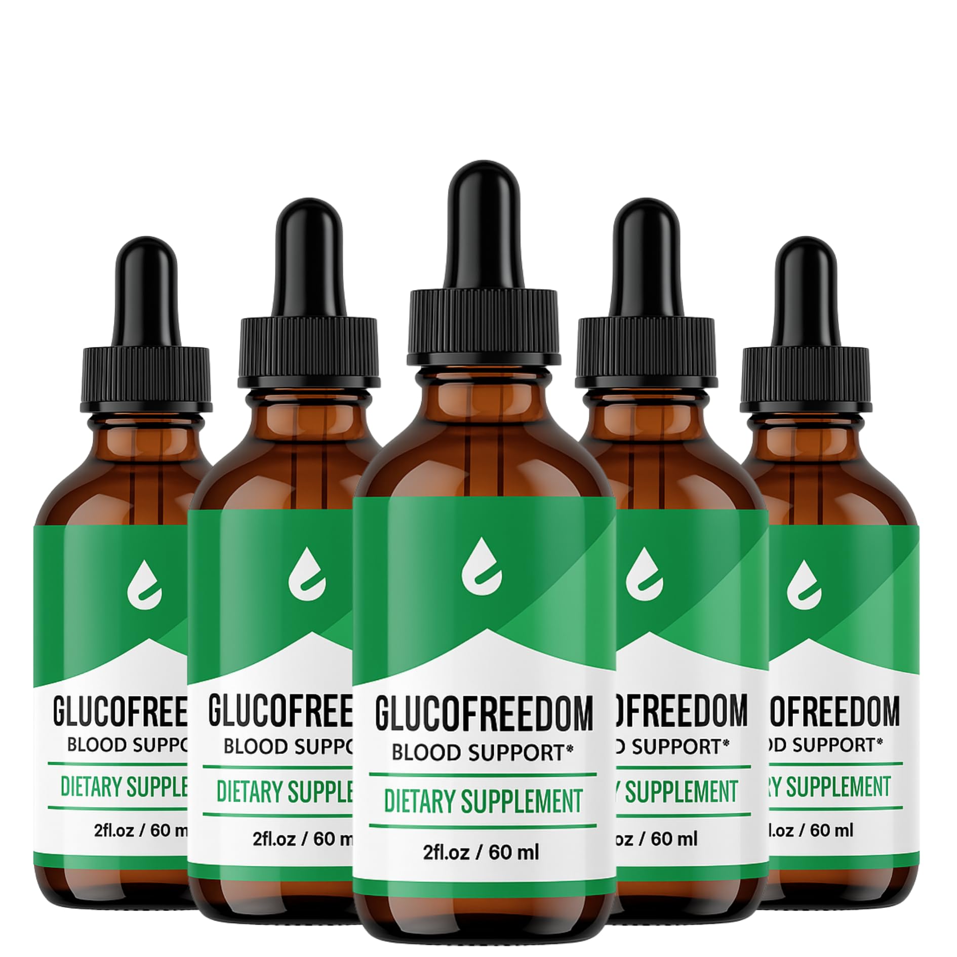 Glucofreedom Drops | Advanced Formula Support Supplement | Drops For Women And Men - Pack Of 5