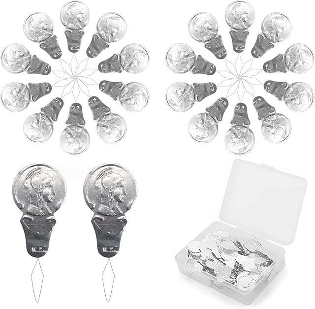 BLMHTWO 200 Pieces Needle Threaders, Needle Threaders Hand Sewing Stainless Steel Embroidery Needles Sewing Tool for Cross Rust Sewing Crafts DIY Embroidery