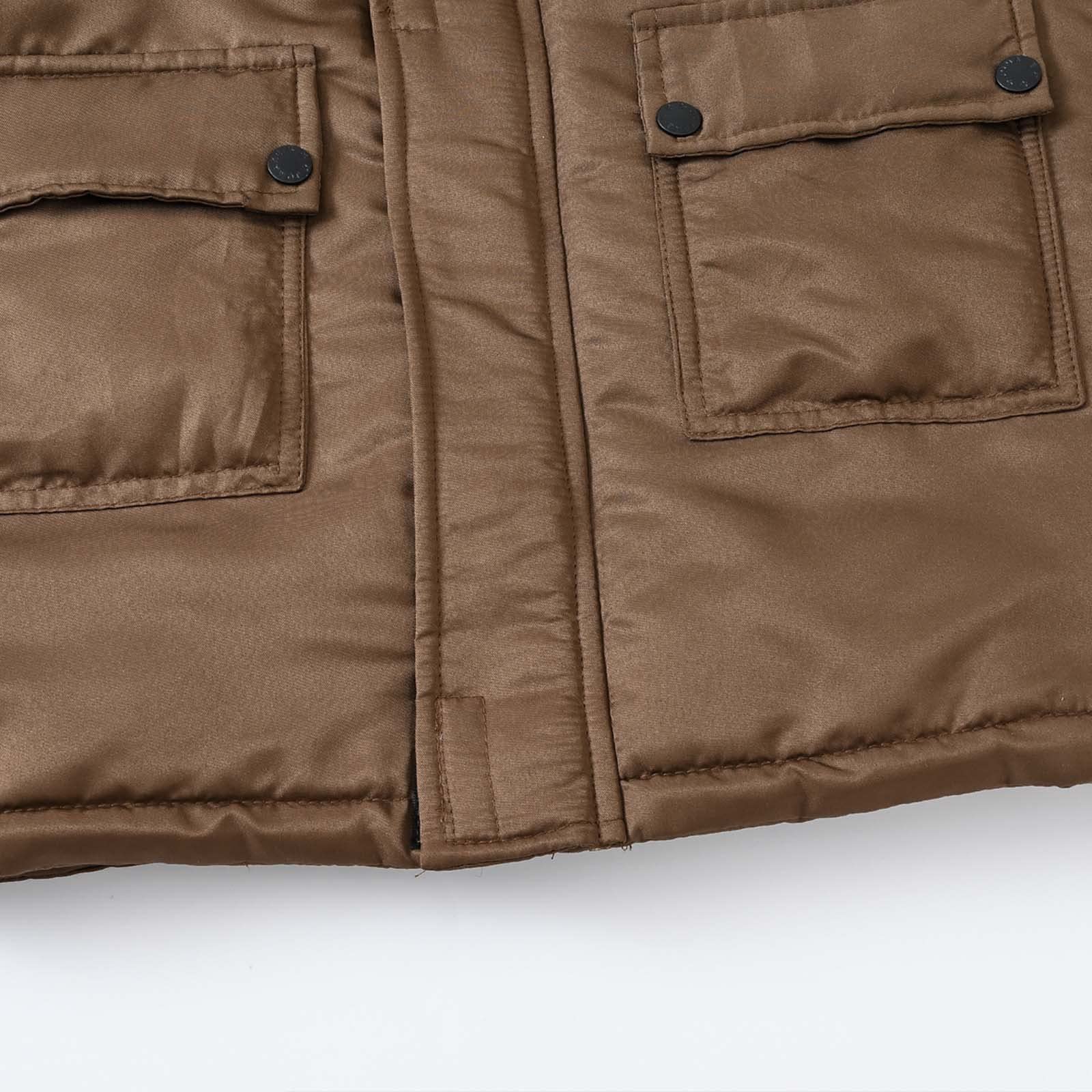 Jackenhut abnehmbare Farbhaube Winter warm dick jungen Mädchen Herbst solide Jacke Jungen Mantel & Jacke